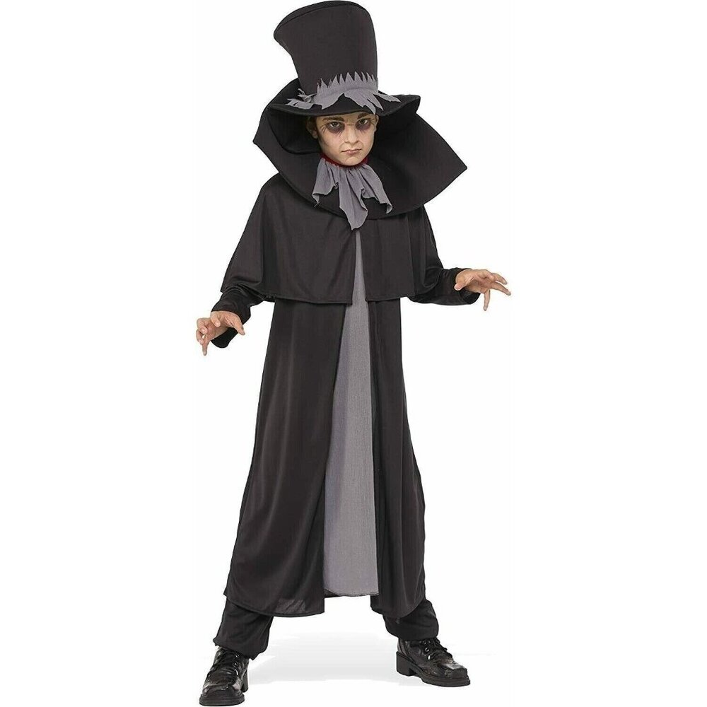 Rubies Opus Collection Dapper Death Kids Halloween Costume Large 12-14 Black